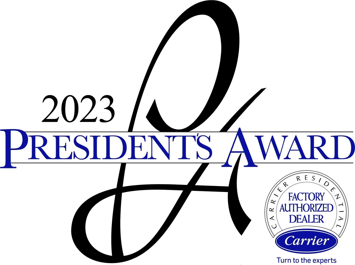 A logo for the 2 0 2 3 presidents award.